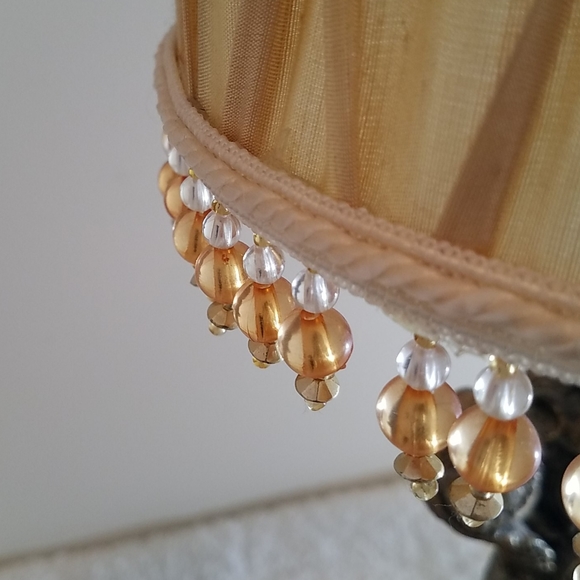 Berman Gold/Yellow Beaded Mini Lamp - Picture 6 of 6